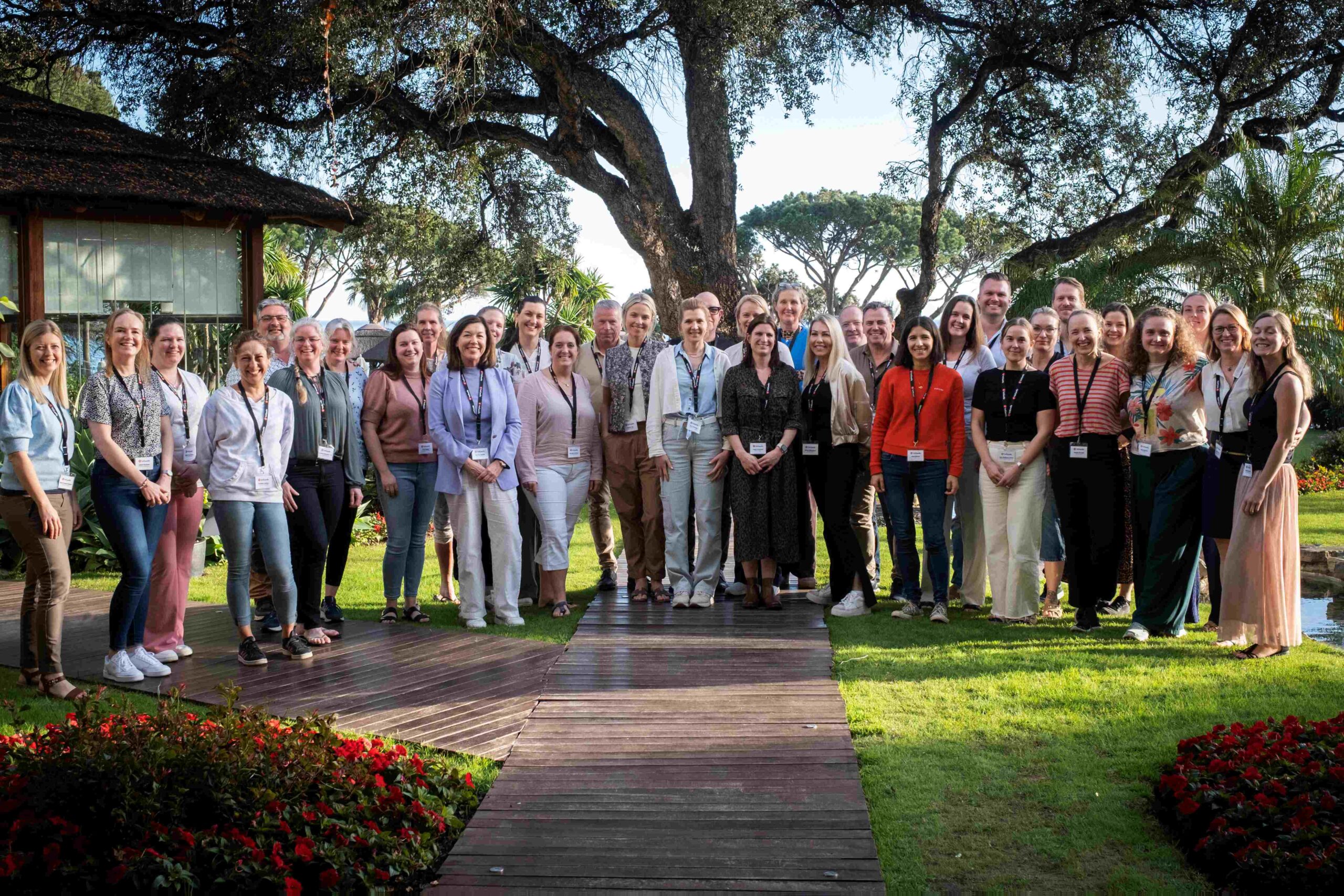 Participants at leadership training