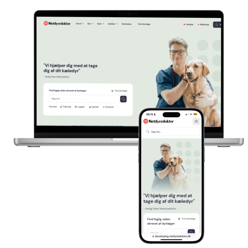 Netdyredoktors hjemmeside